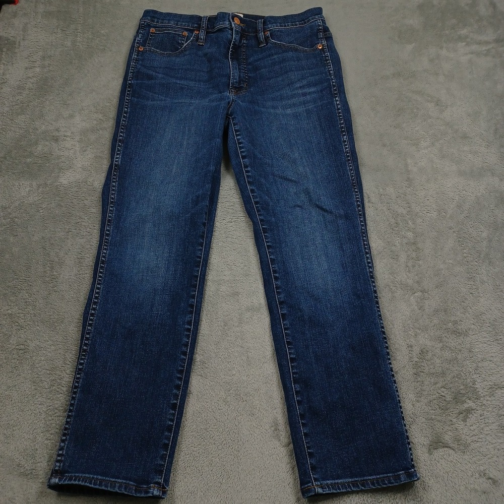 J Crew Jeans Womens 30 Blue Denim Straight Preppy Modern Casual